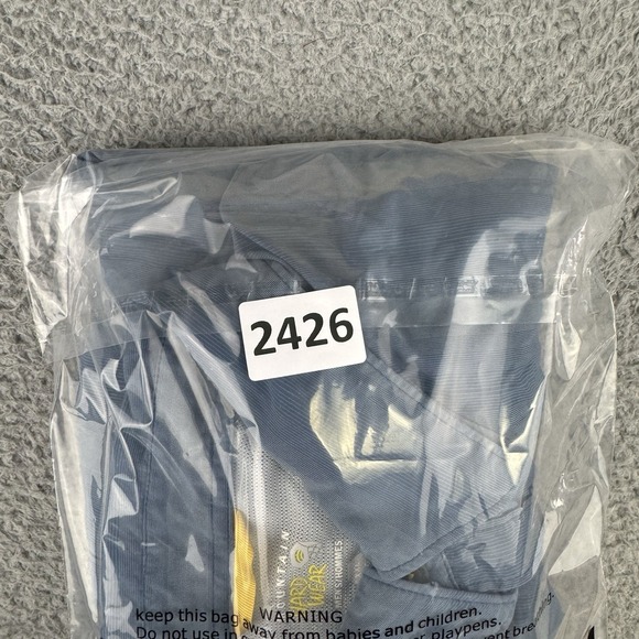 Mountain Hardwear Shirt Mens 2XL Blue Lightweight Short Sleeve Button Up Striped - Picture 11 of 11